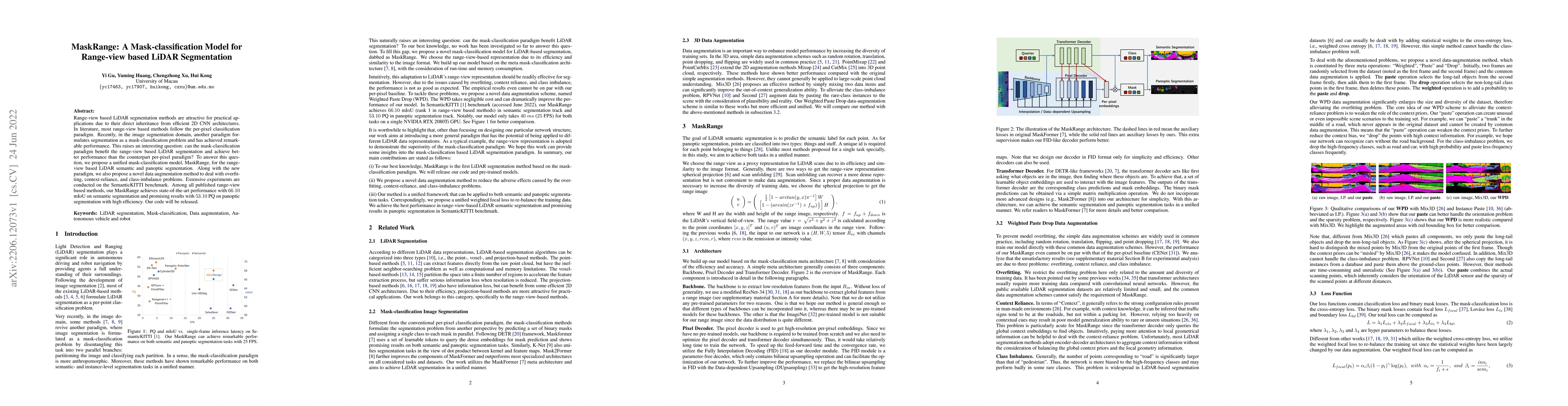 Thumbnail for MaskRange: A Mask-classification Model for Range-view based LiDAR
  Segmentation