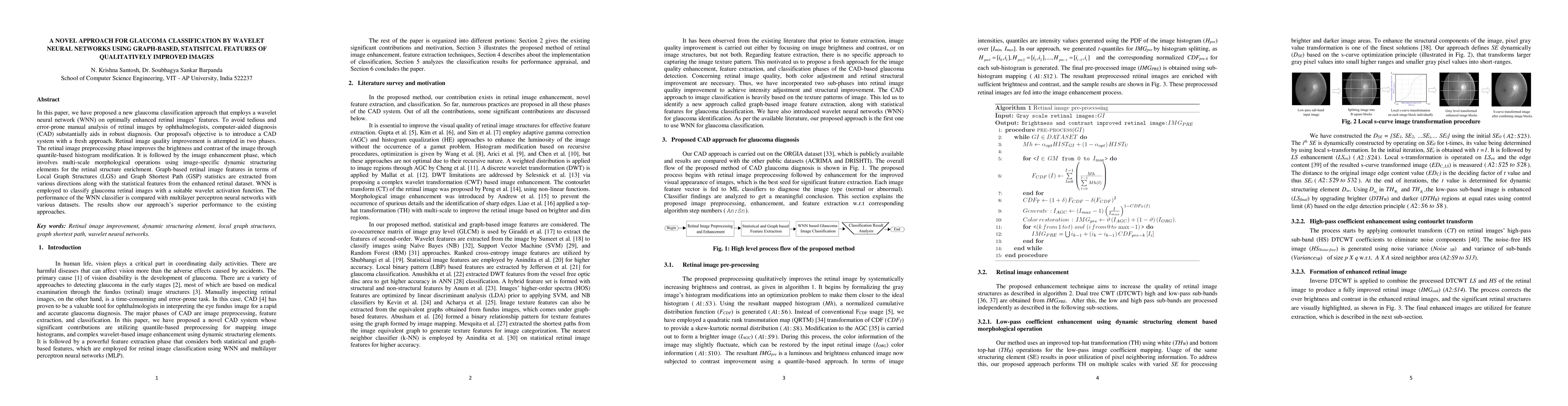 Thumbnail for A novel approach for glaucoma classification by wavelet neural networks
  using graph-based, statisitcal features of qualitatively improved images