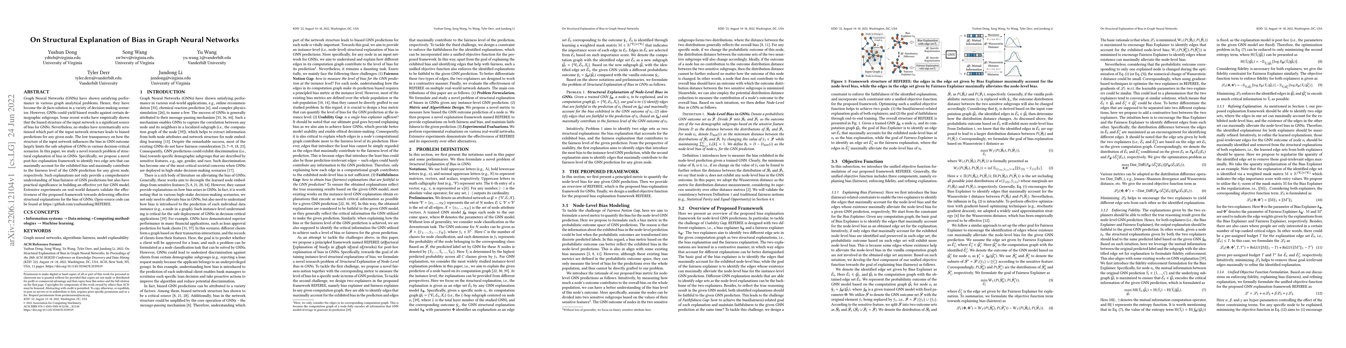 Thumbnail for On Structural Explanation of Bias in Graph Neural Networks
