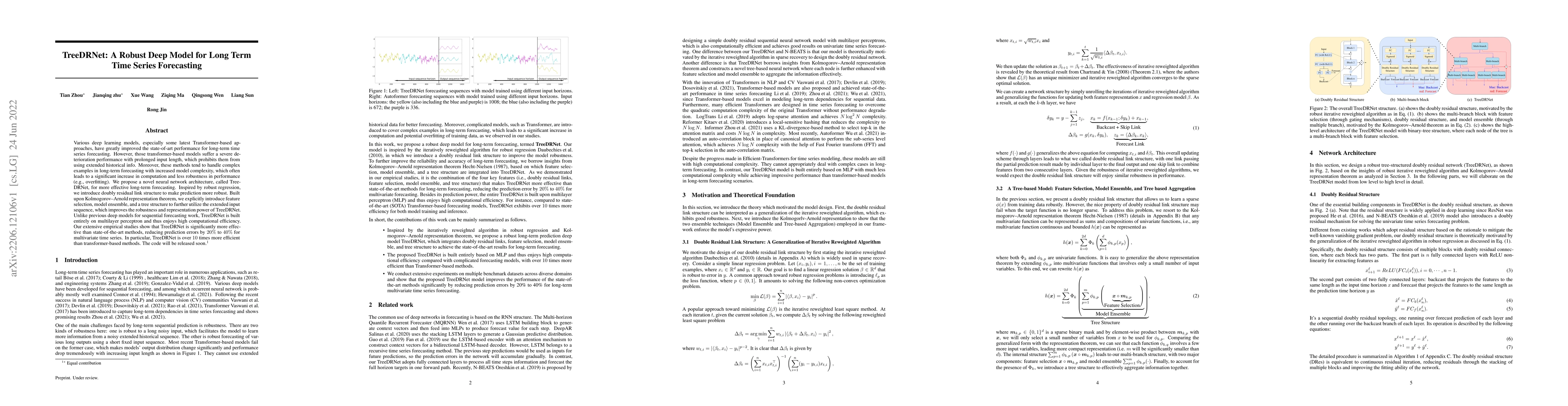 Thumbnail for TreeDRNet:A Robust Deep Model for Long Term Time Series Forecasting