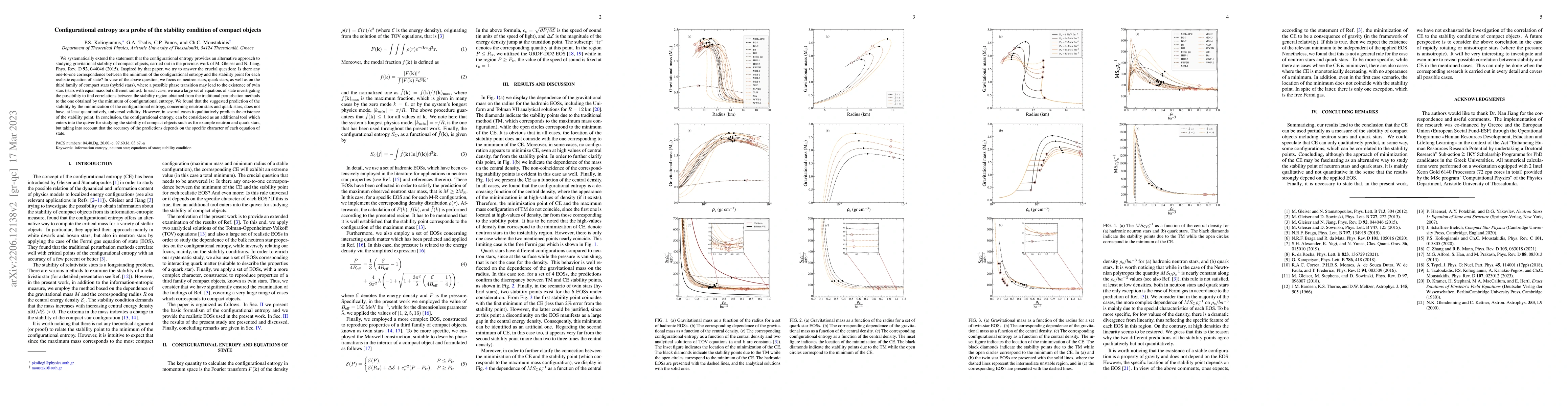 Thumbnail for Configurational entropy as a probe of the stability condition of compact
  objects