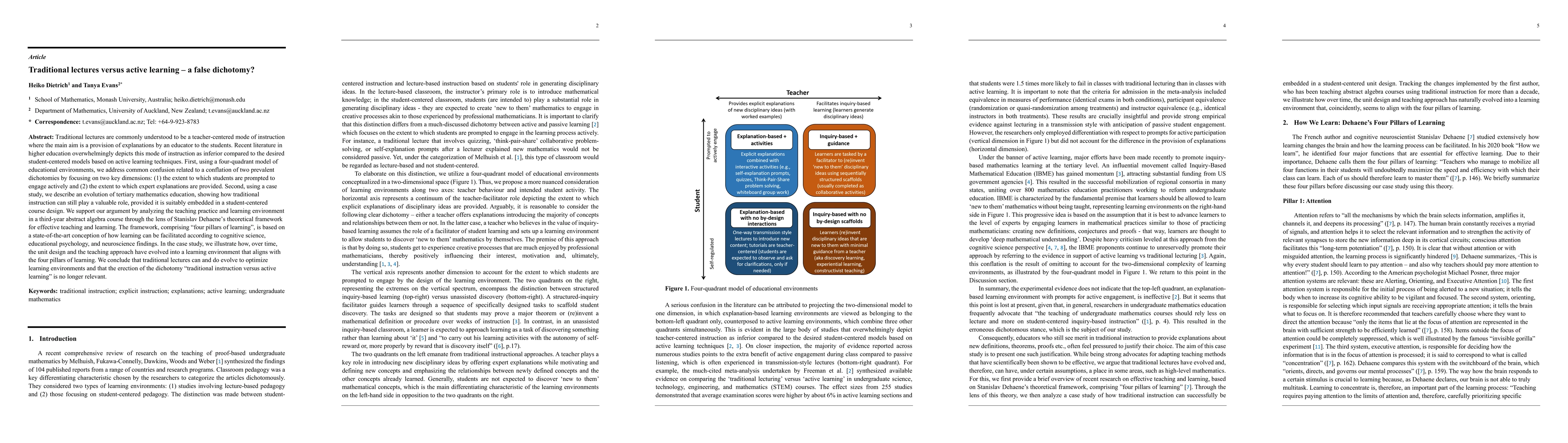 Thumbnail for Traditional lectures versus active learning -- a false dichotomy?
