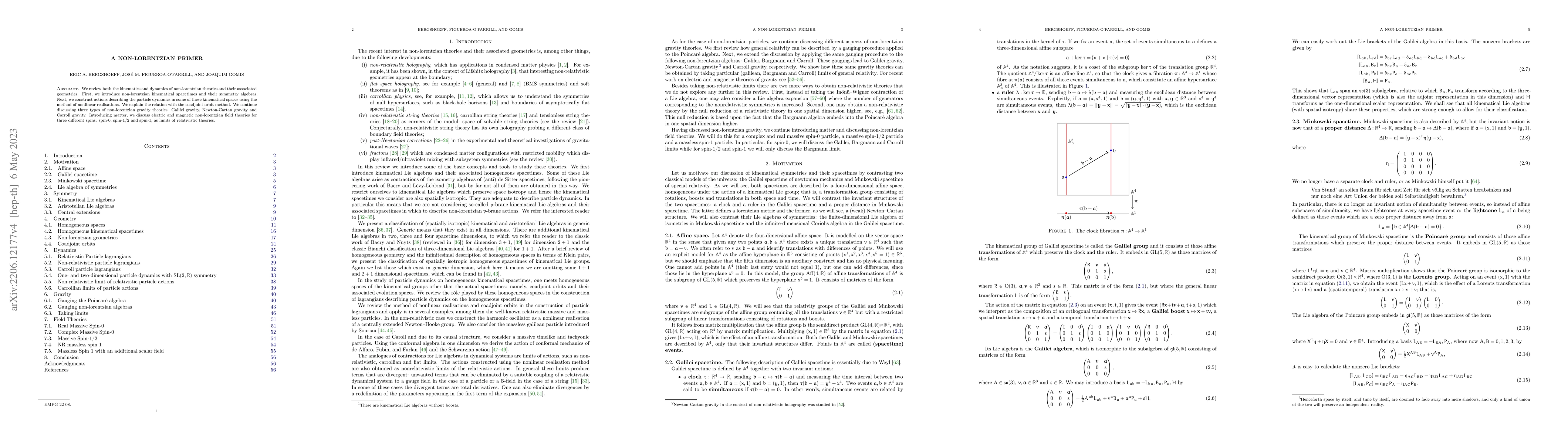 Thumbnail for A non-lorentzian primer