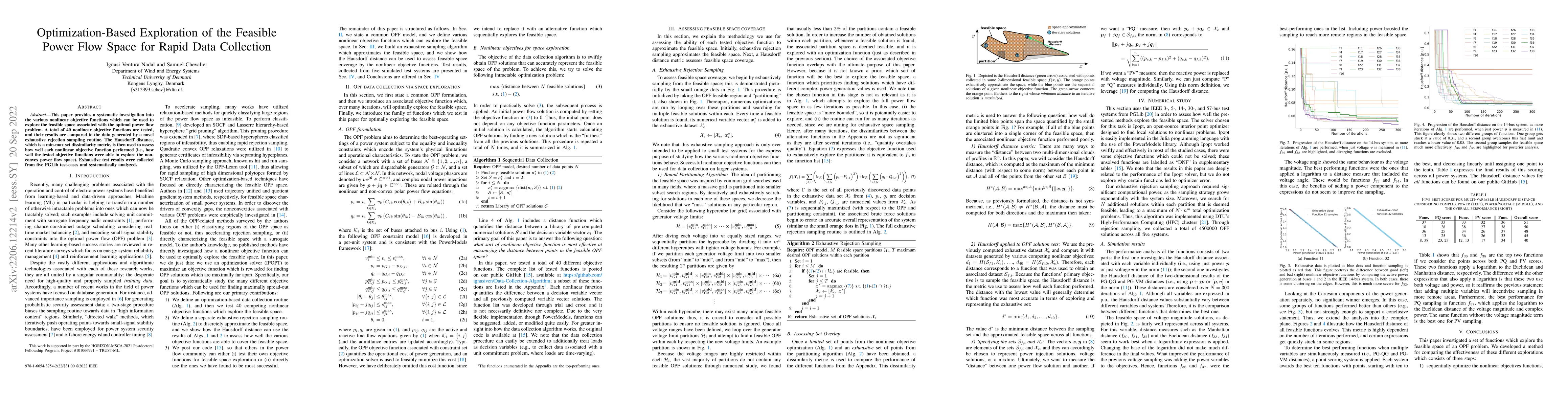 Thumbnail for Optimization-Based Exploration of the Feasible Power Flow Space for
  Rapid Data Collection