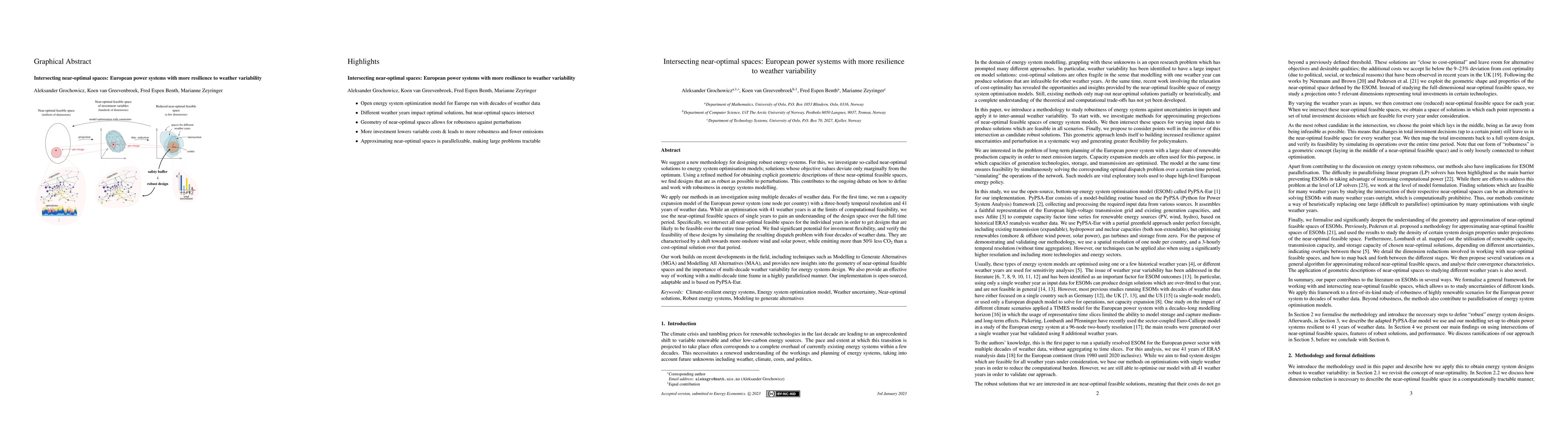 Thumbnail for Intersecting near-optimal spaces: European power systems with more
  resilience to weather variability