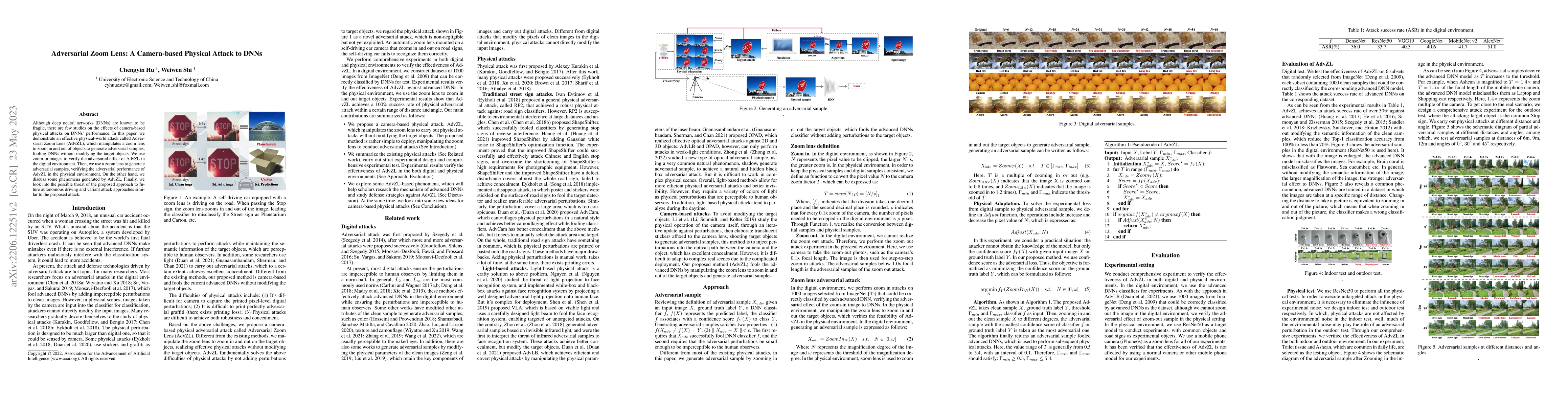 Thumbnail for Adversarial Zoom Lens: A Novel Physical-World Attack to DNNs