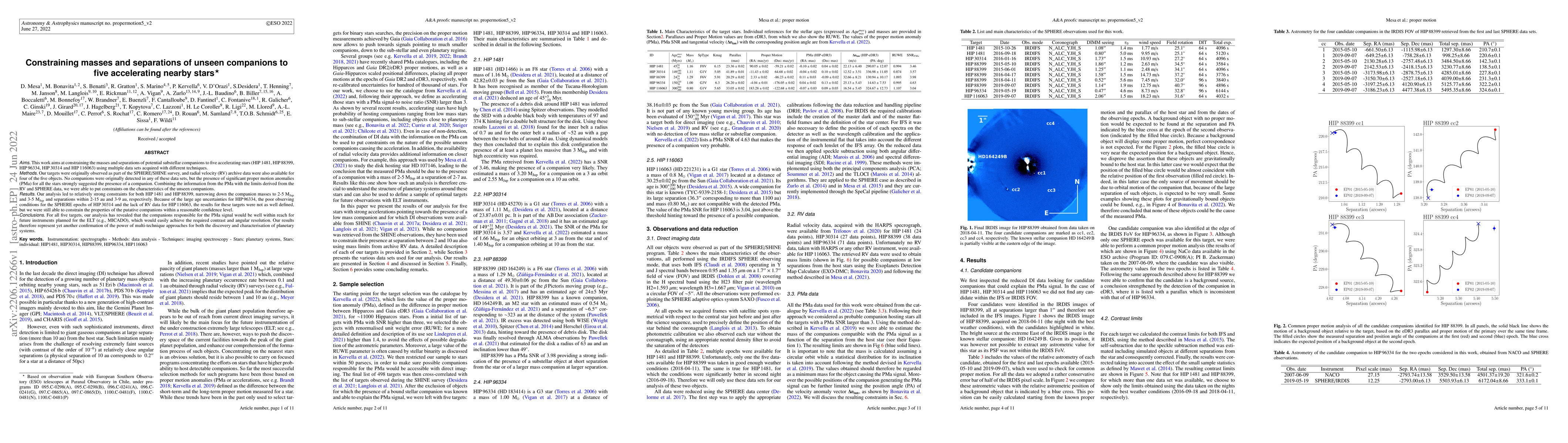 Thumbnail for Constraining masses and separations of unseen companions to five
  accelerating nearby stars