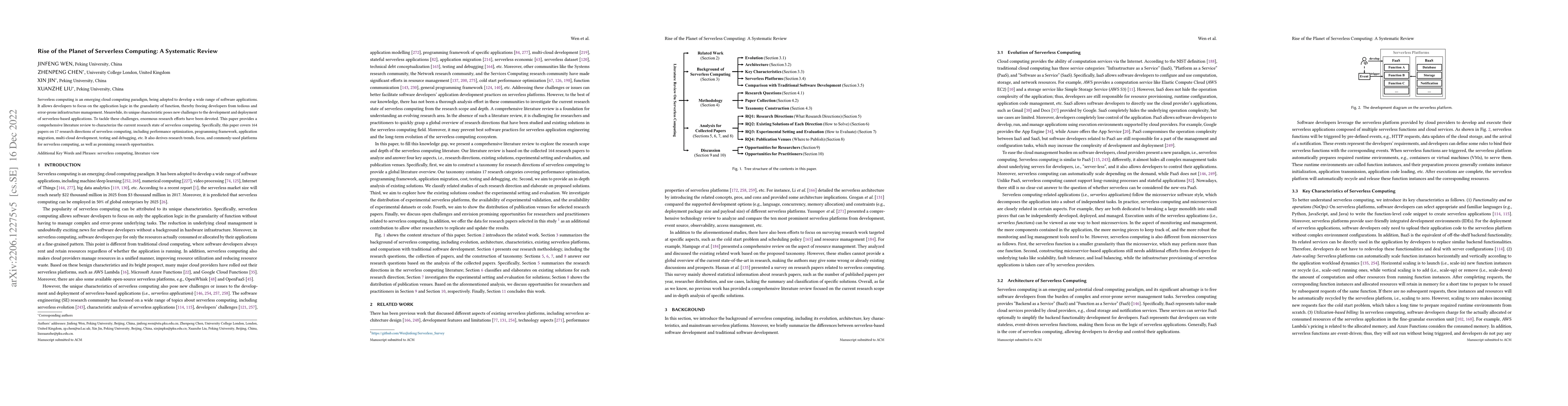 Thumbnail for Rise of the Planet of Serverless Computing: A Systematic Review