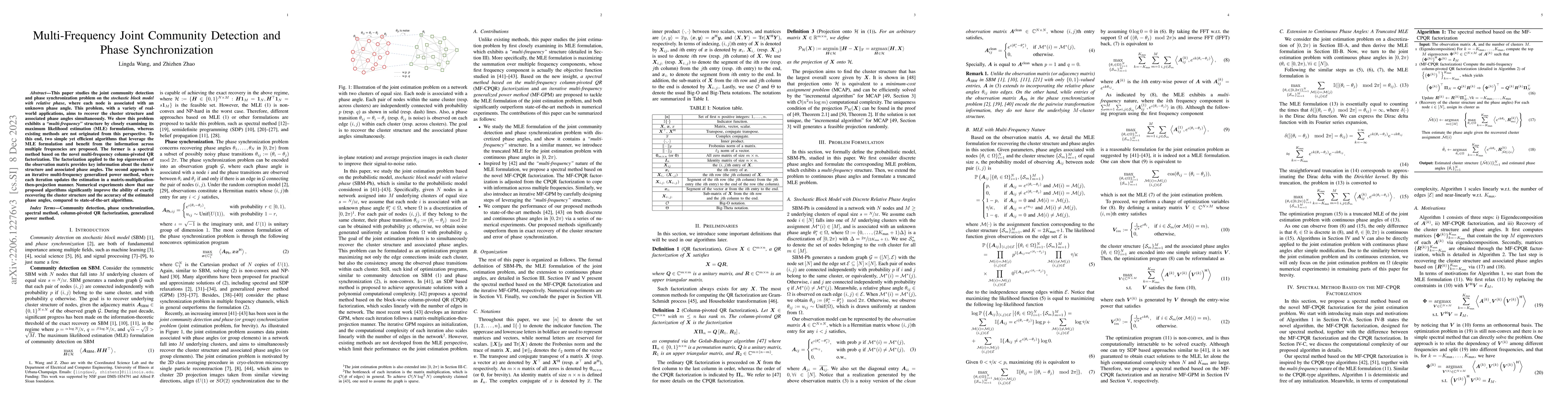 Thumbnail for Multi-Frequency Joint Community Detection and Phase Synchronization
