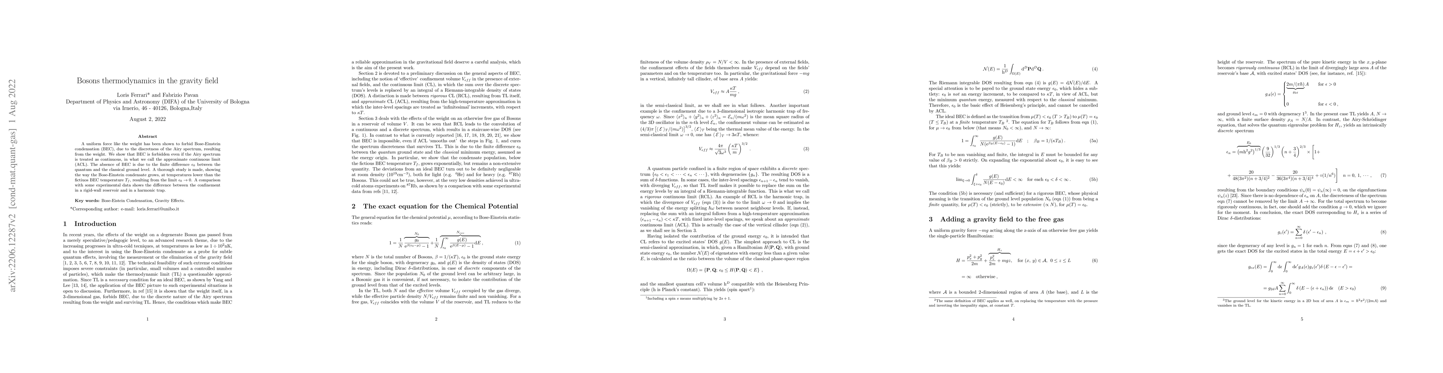 Thumbnail for Boson thermodynamics in the gravity field