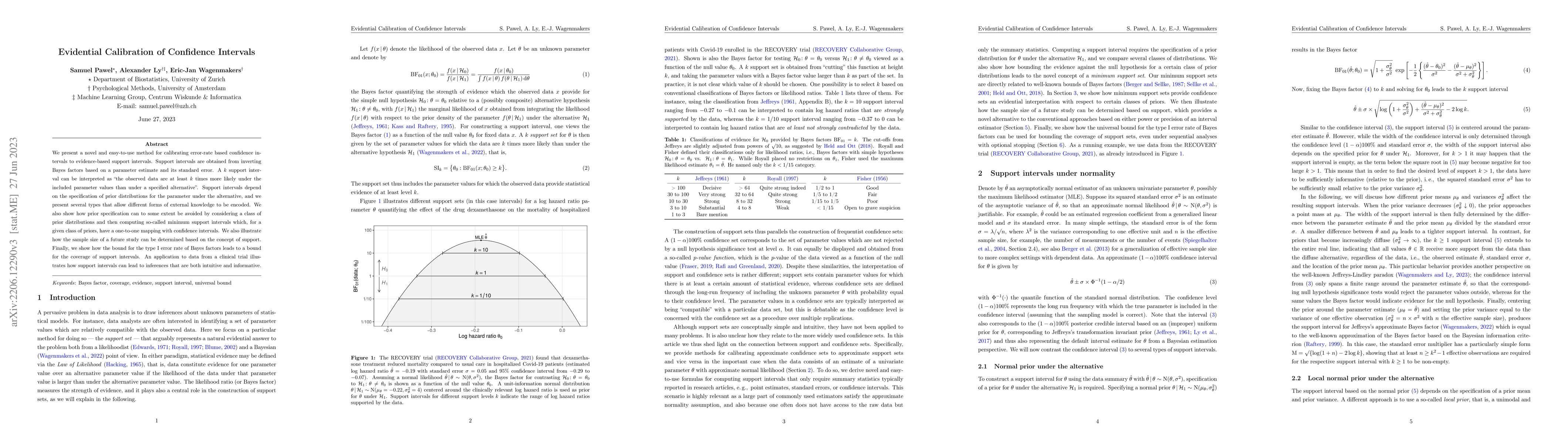 Thumbnail for Evidential Calibration of Confidence Intervals