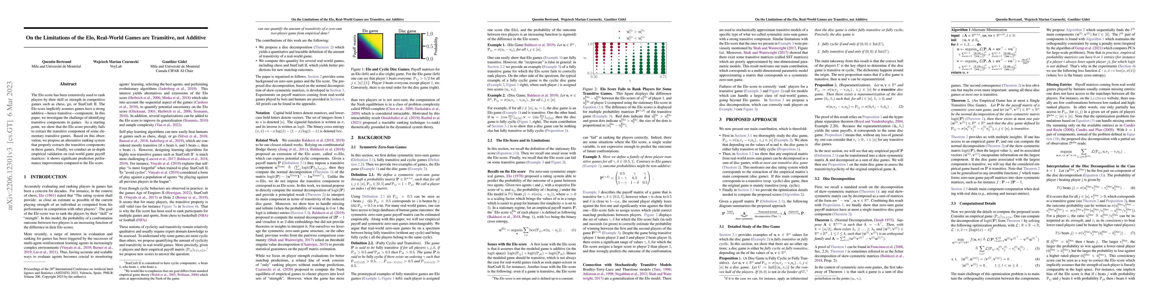 Thumbnail for On the Limitations of Elo: Real-World Games, are Transitive, not
  Additive