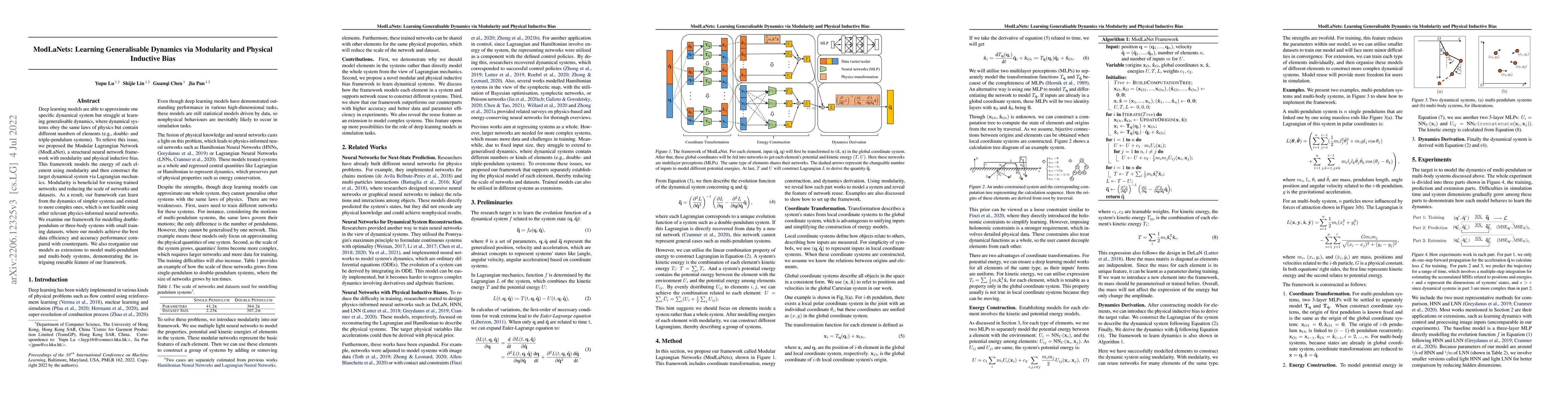Thumbnail for ModLaNets: Learning Generalisable Dynamics via Modularity and Physical
  Inductive Bias