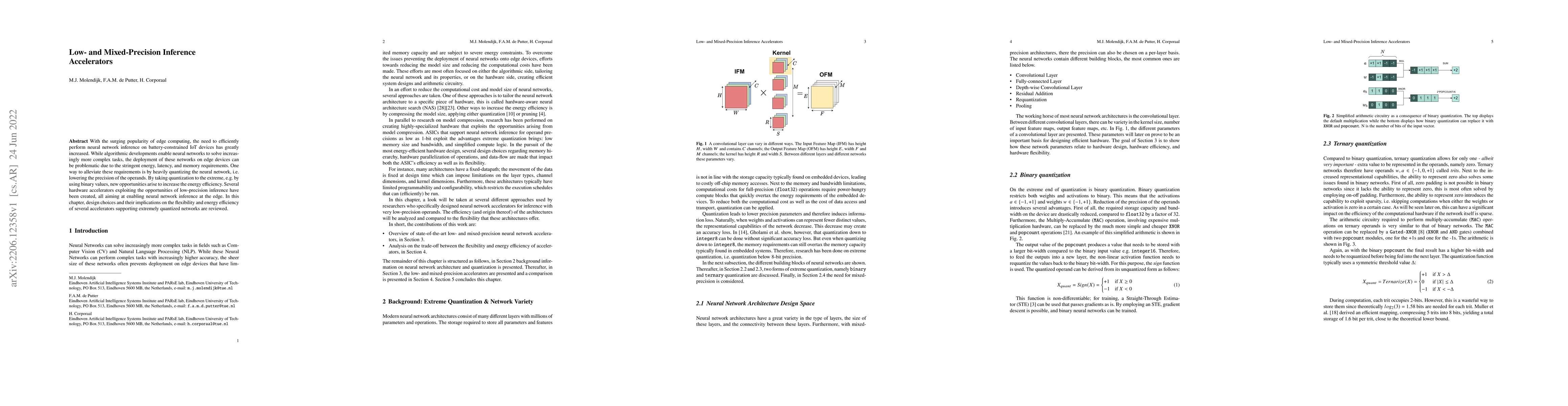 Thumbnail for Low- and Mixed-Precision Inference Accelerators