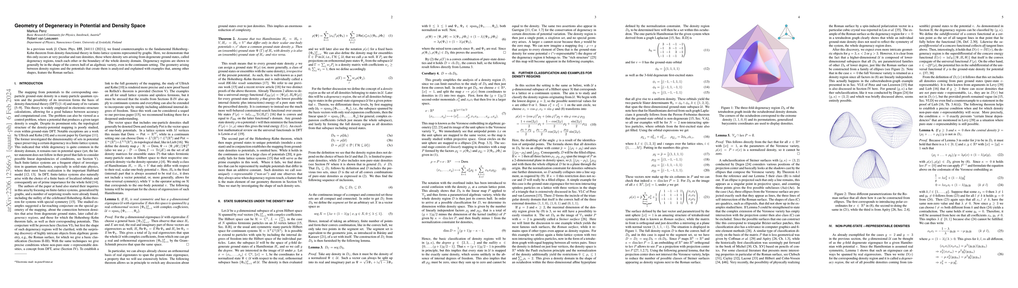 Thumbnail for Geometry of Degeneracy in Potential and Density Space