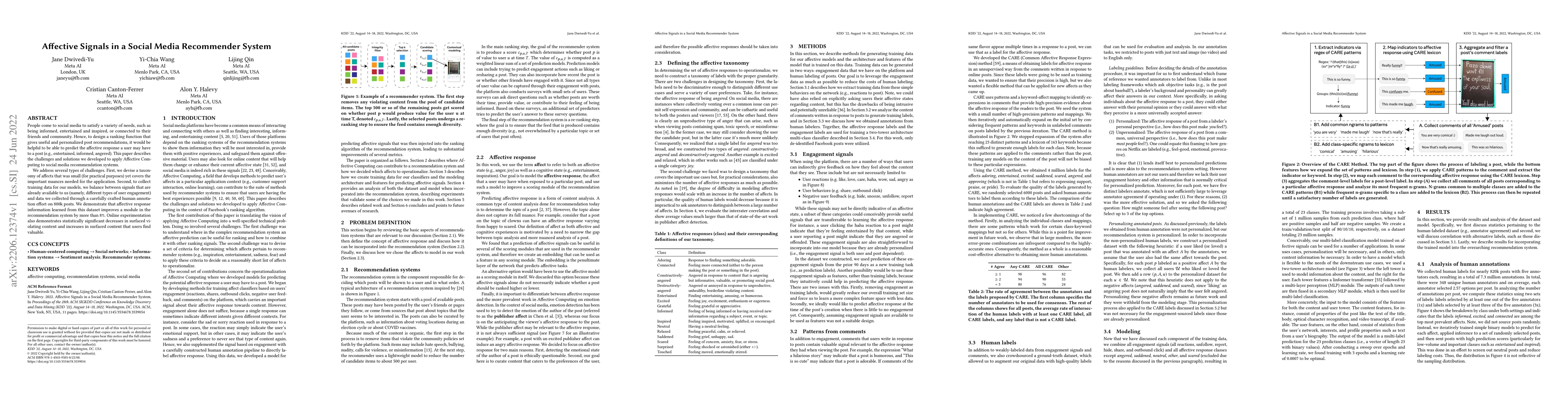 Thumbnail for Affective Signals in a Social Media Recommender System