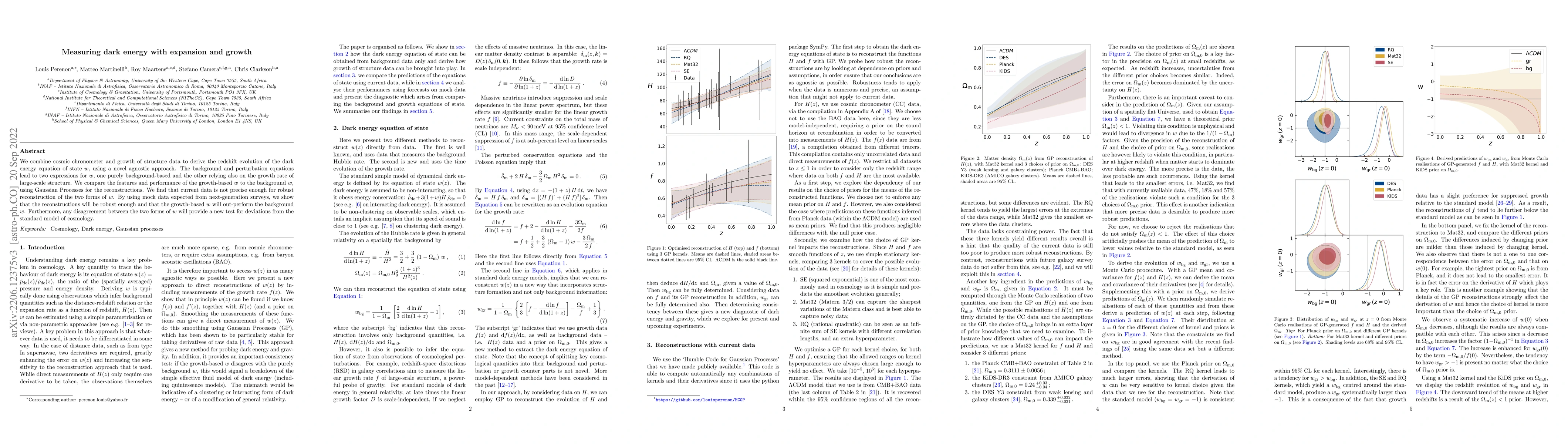 Thumbnail for Measuring dark energy with expansion and growth