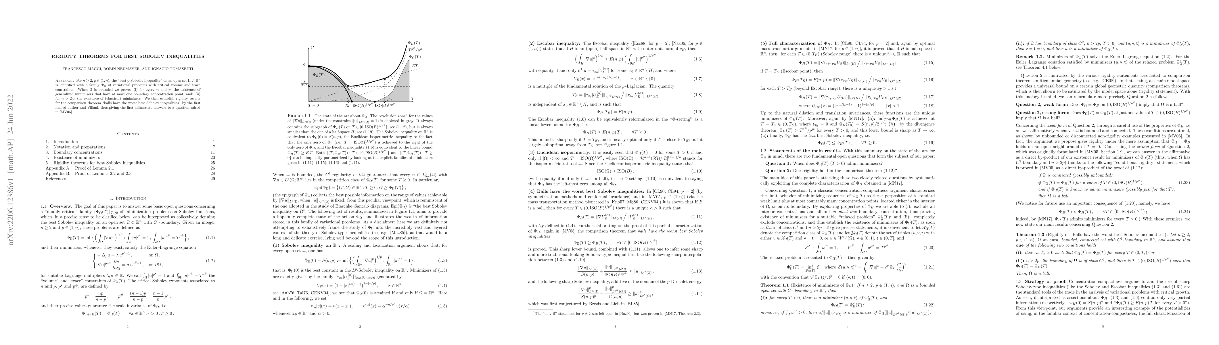 Thumbnail for Rigidity theorems for best Sobolev inequalities