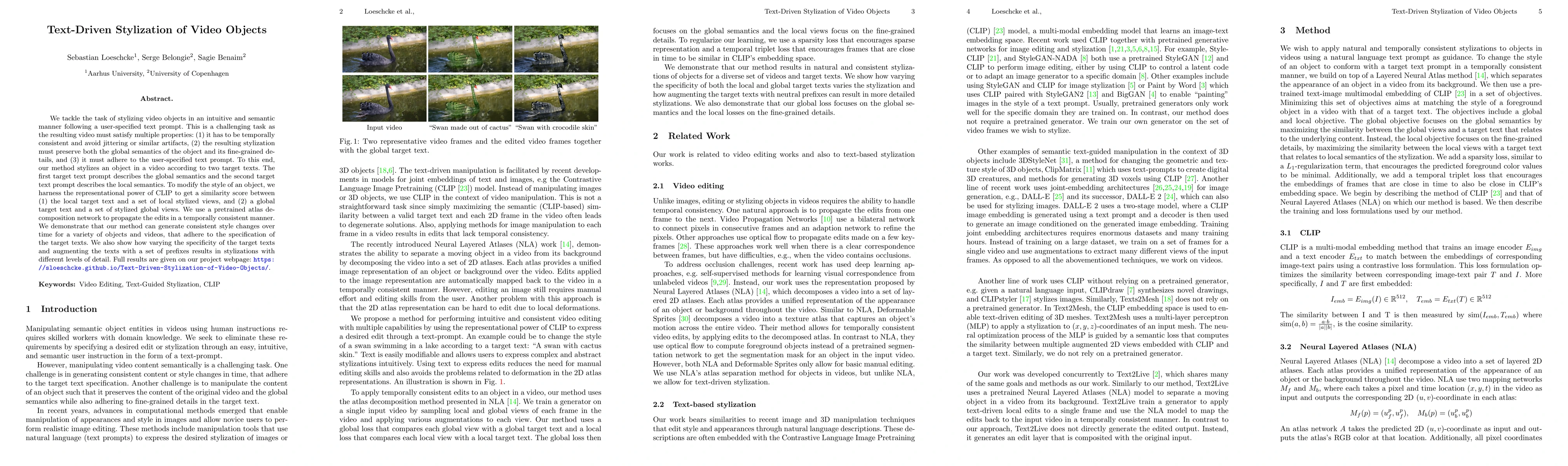 Thumbnail for Text-Driven Stylization of Video Objects