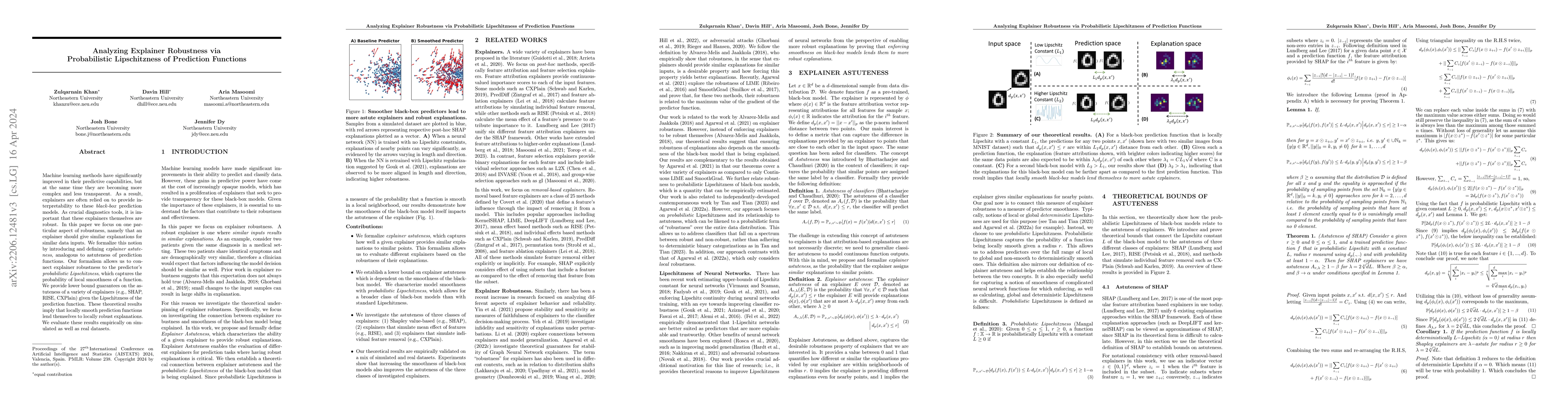 Thumbnail for Analyzing Explainer Robustness via Probabilistic Lipschitzness of
  Prediction Functions