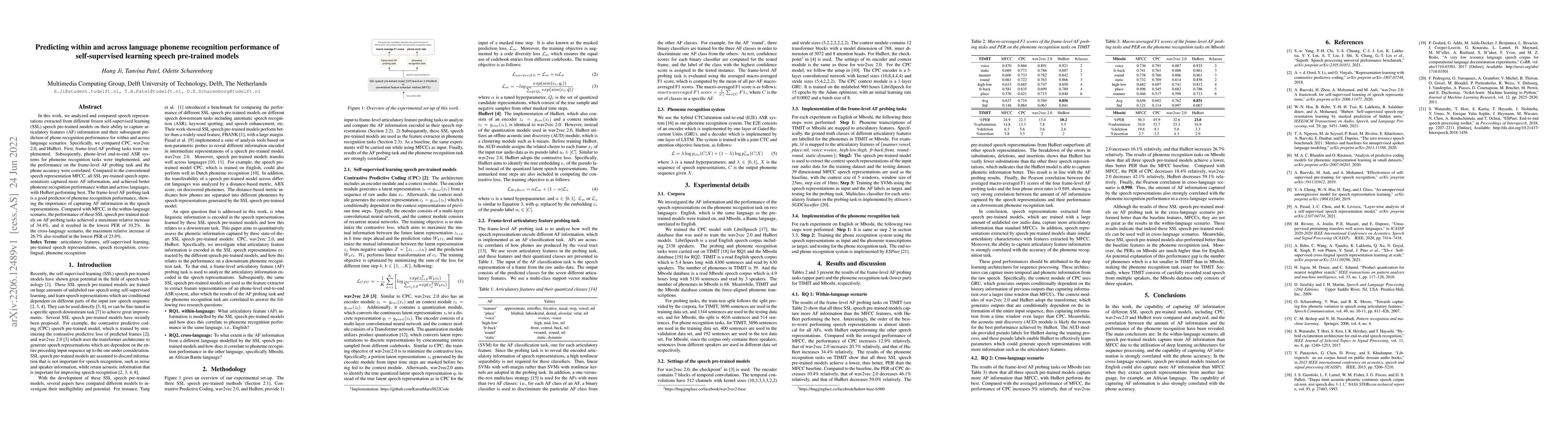 Thumbnail for Predicting within and across language phoneme recognition performance of
  self-supervised learning speech pre-trained models