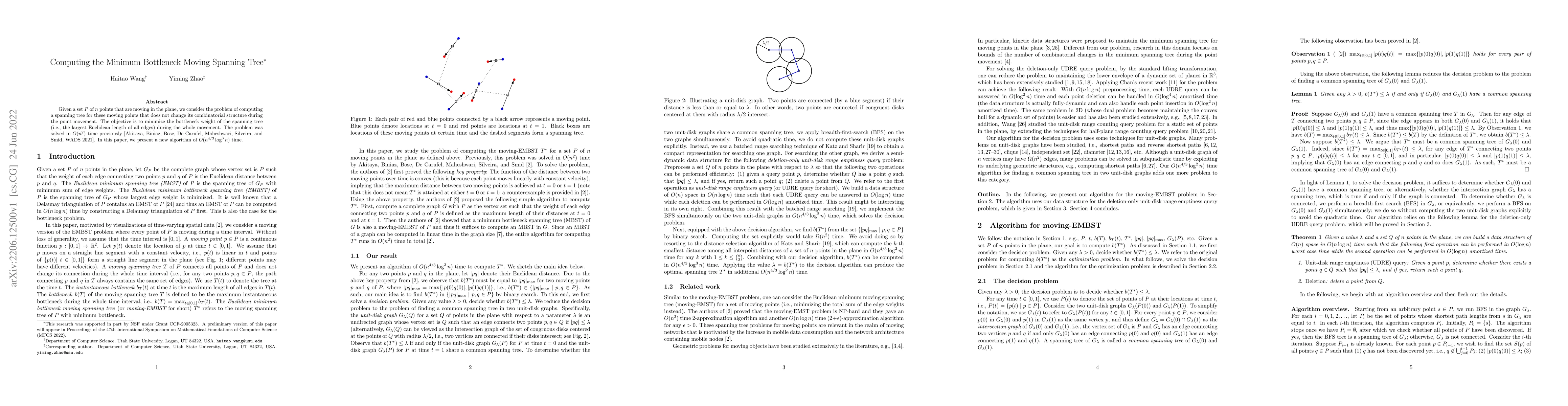 Thumbnail for Computing the Minimum Bottleneck Moving Spanning Tree