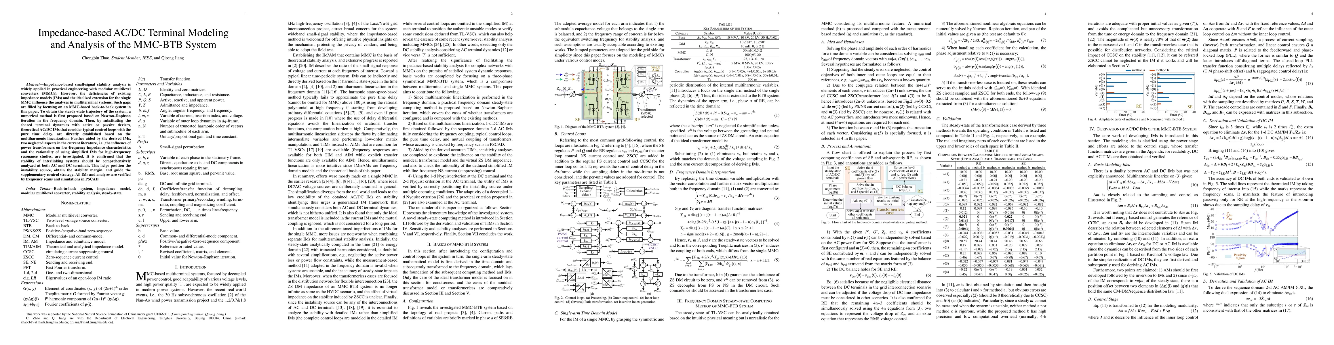 Thumbnail for Impedance-based AC/DC Terminal Modeling and Analysis of MMC-BTB system