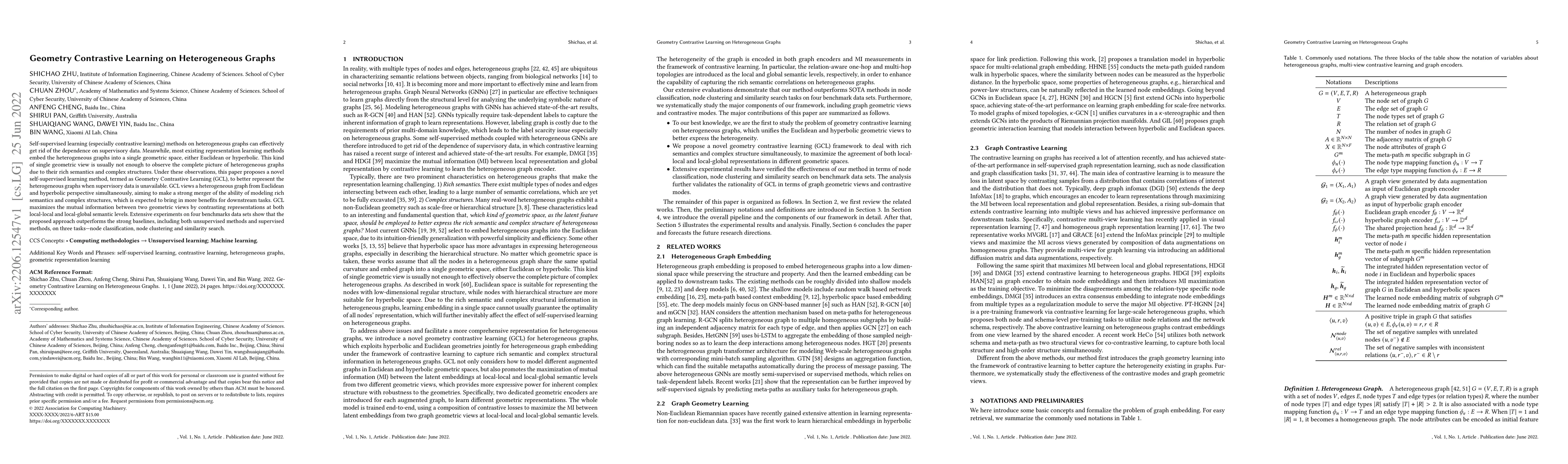 Thumbnail for Geometry Contrastive Learning on Heterogeneous Graphs