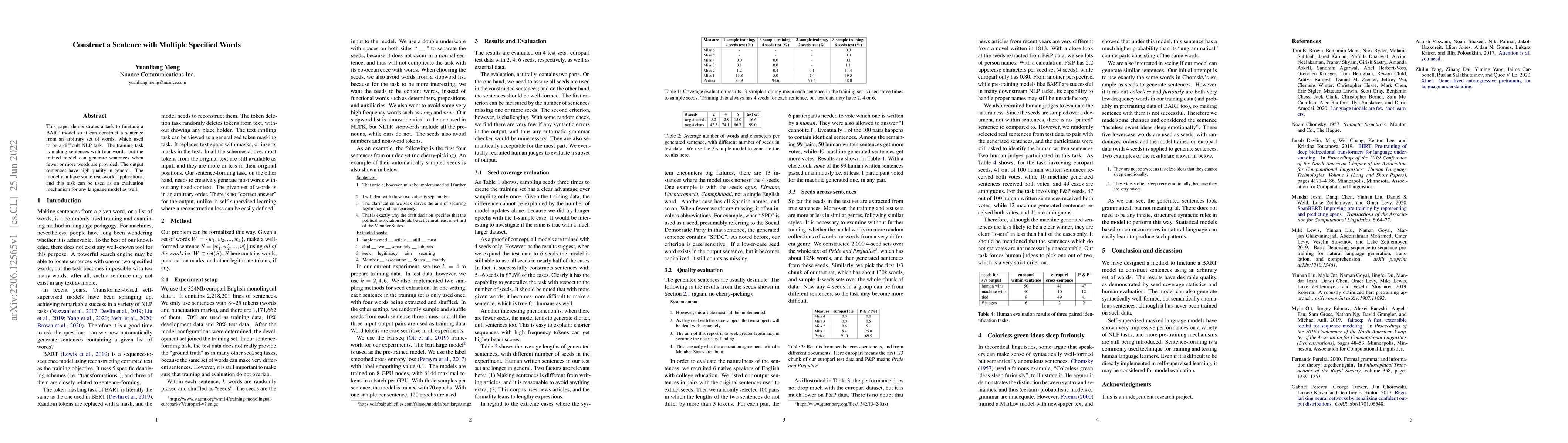 Thumbnail for Construct a Sentence with Multiple Specified Words