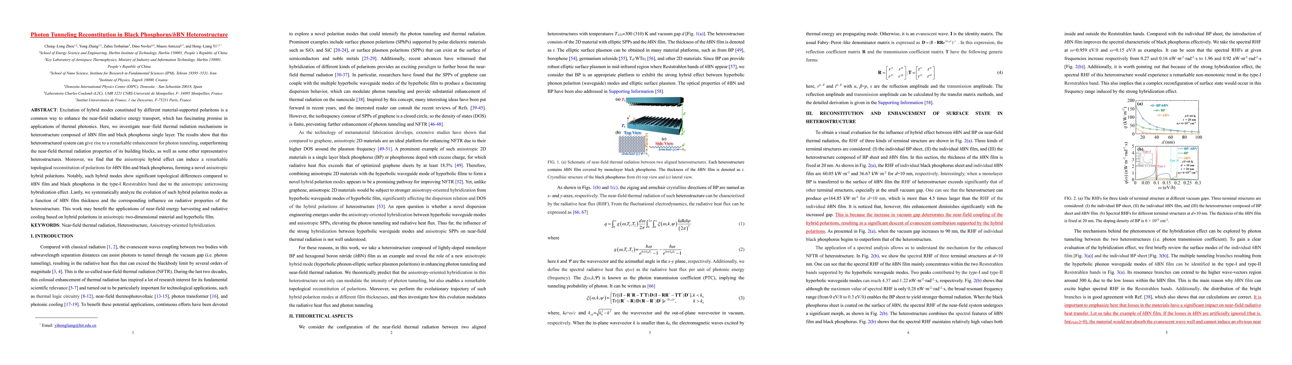 Thumbnail for Photon Tunneling Reconstitution in Black Phosphorus/hBN Heterostructure