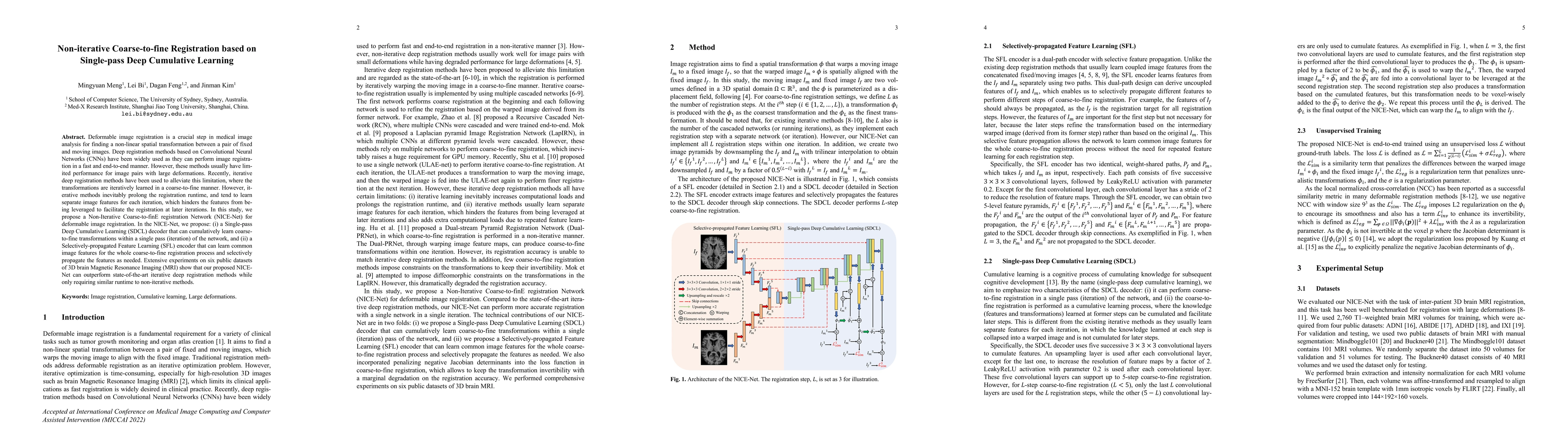 Thumbnail for Non-iterative Coarse-to-fine Registration based on Single-pass Deep
  Cumulative Learning