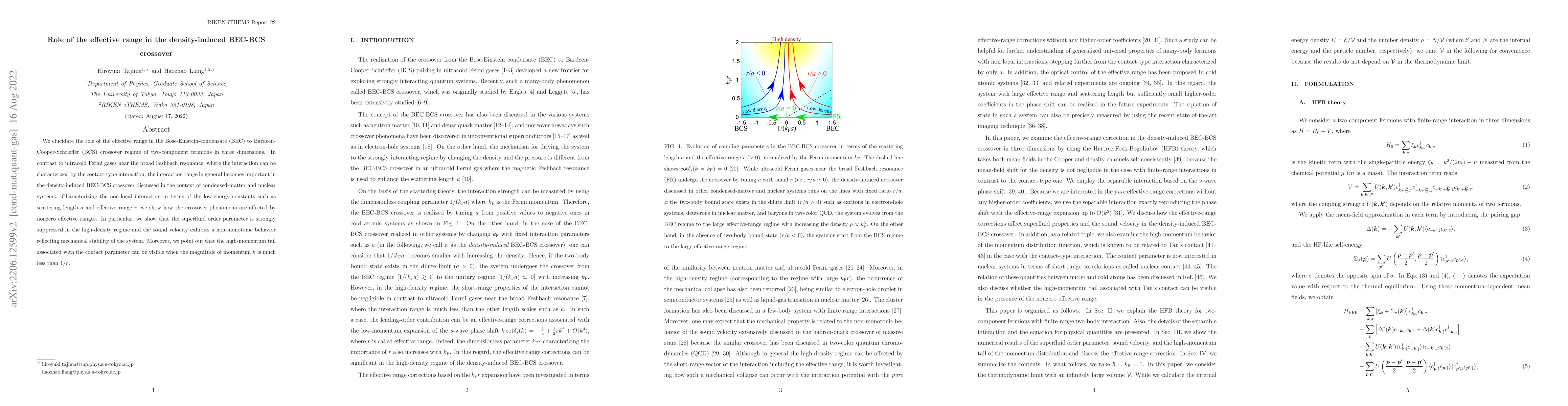 Thumbnail for Role of the effective range in the density-induced BEC-BCS crossover
