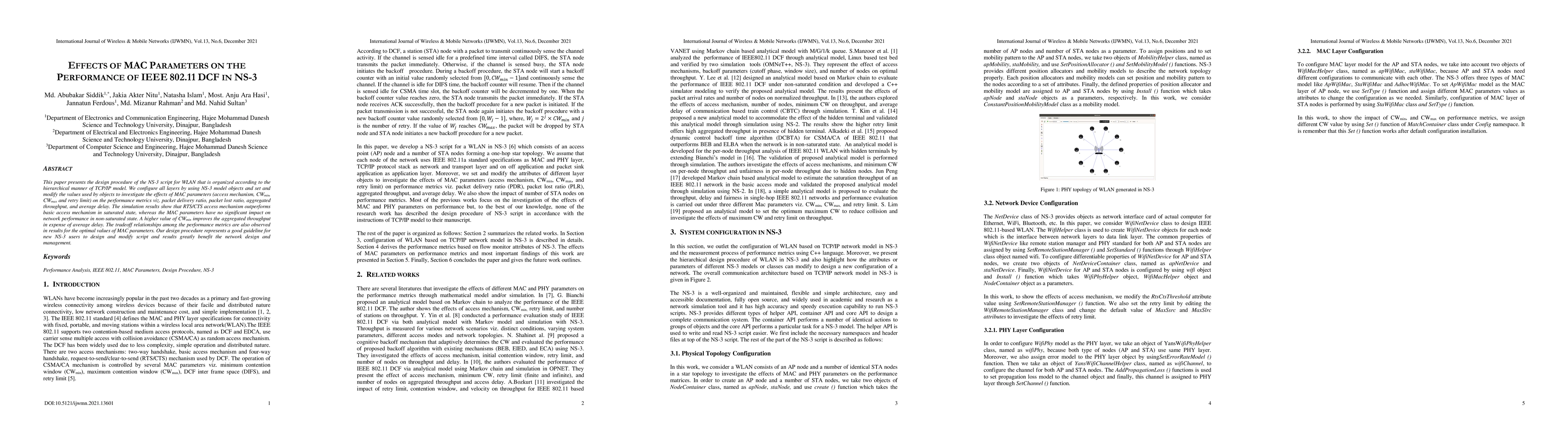 Thumbnail for Effects of MAC Parameters on the Performance of IEEE 802.11 DCF in NS-3