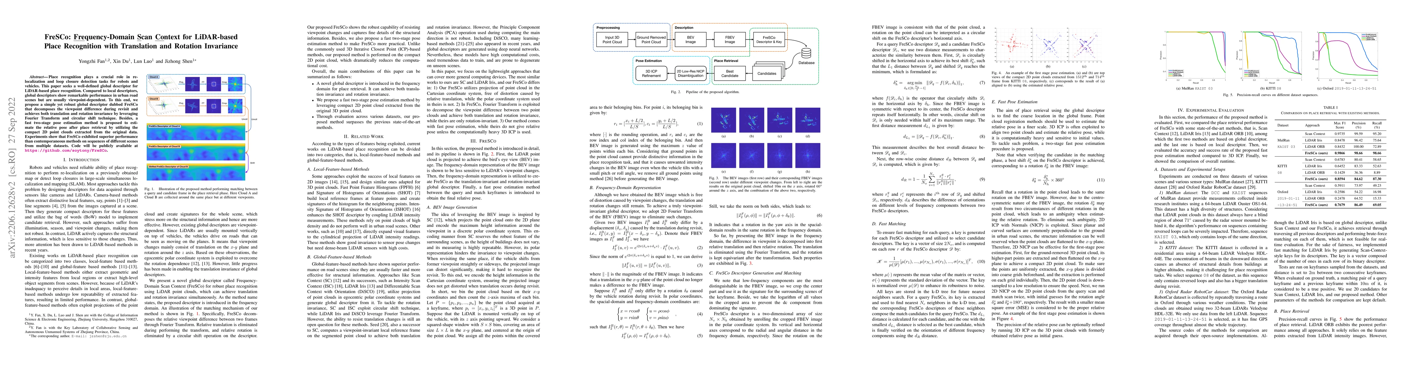 Thumbnail for FreSCo: Frequency-Domain Scan Context for LiDAR-based Place Recognition
  with Translation and Rotation Invariance