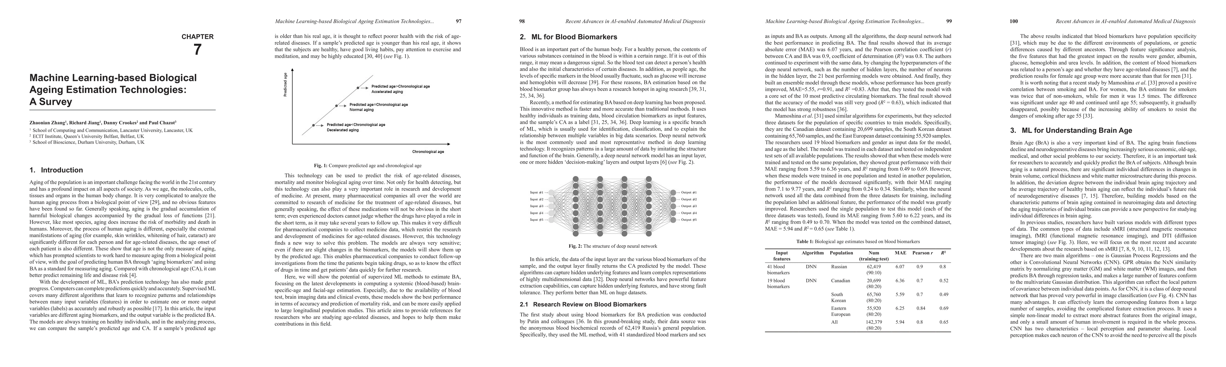Thumbnail for Machine Learning-based Biological Ageing Estimation Technologies: A
  Survey
