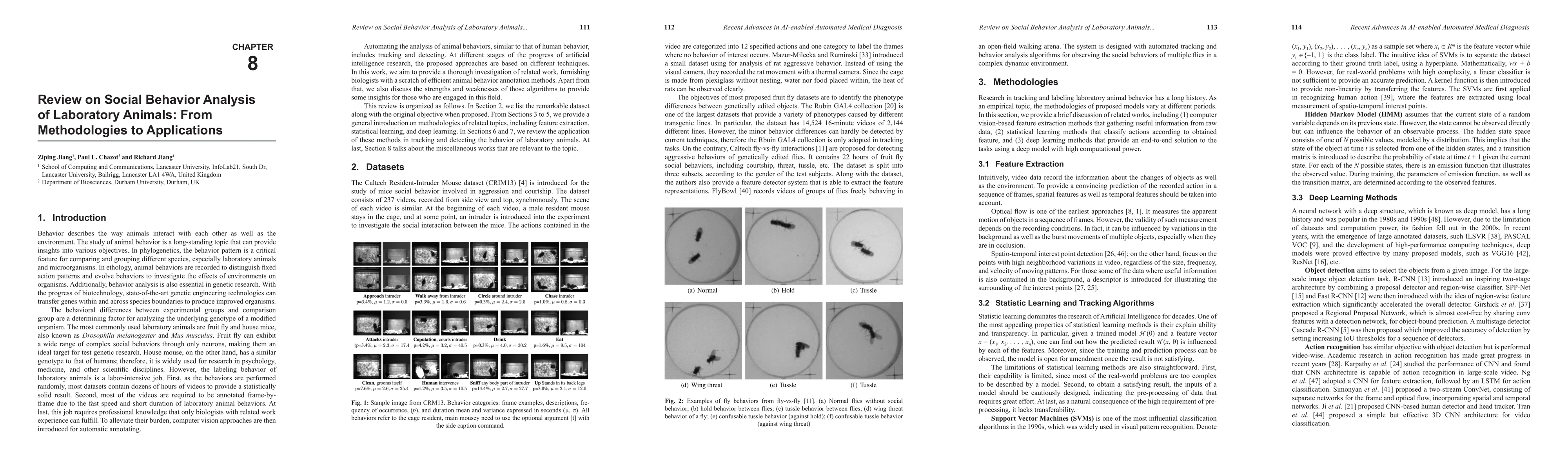 Thumbnail for Review on Social Behavior Analysis of Laboratory Animals: From
  Methodologies to Applications