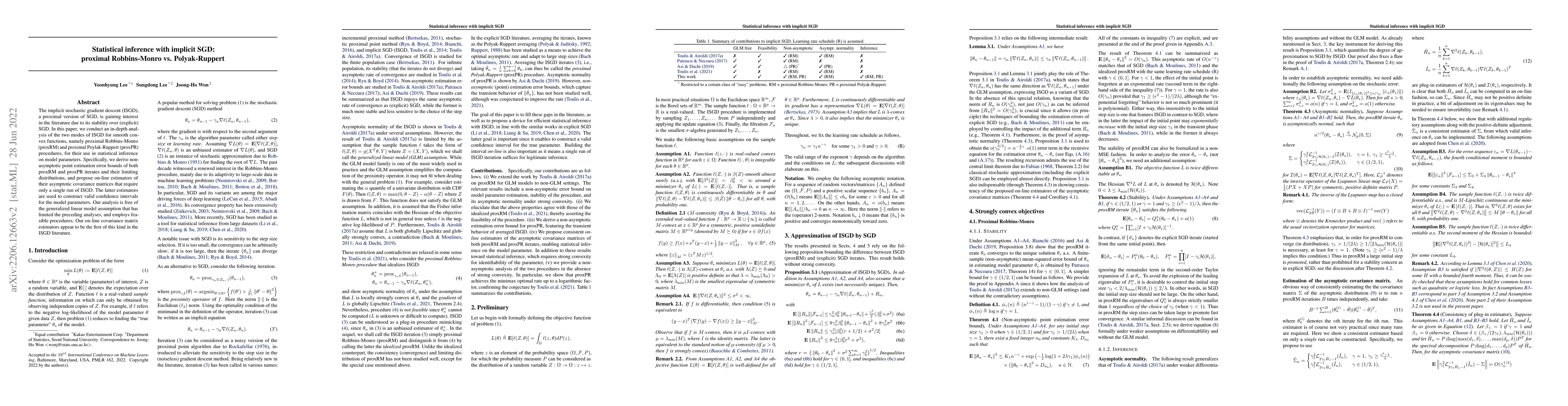 Thumbnail for Statistical inference with implicit SGD: proximal Robbins-Monro vs.
  Polyak-Ruppert