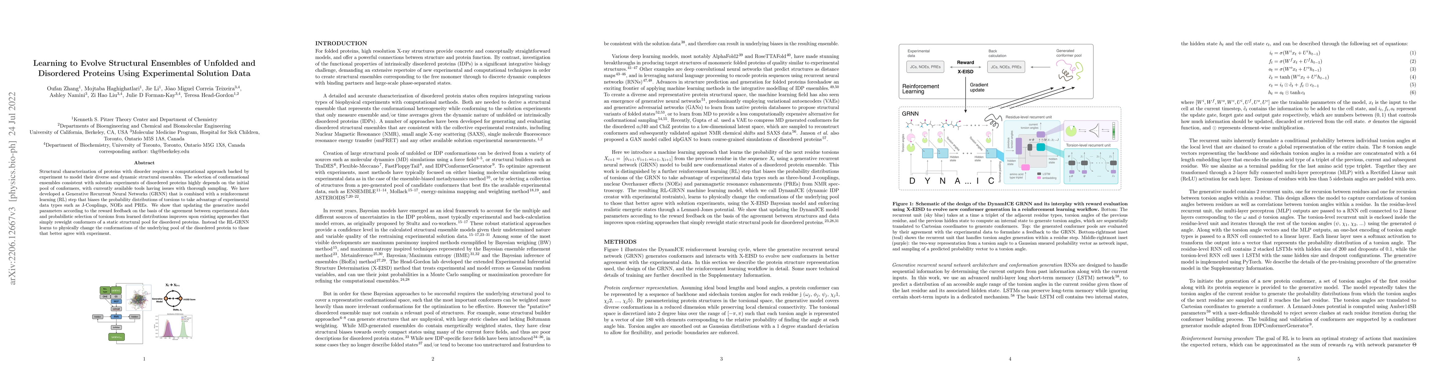 Thumbnail for Learning to Evolve Structural Ensembles of Unfolded and Disordered
  Proteins Using Experimental Solution Data