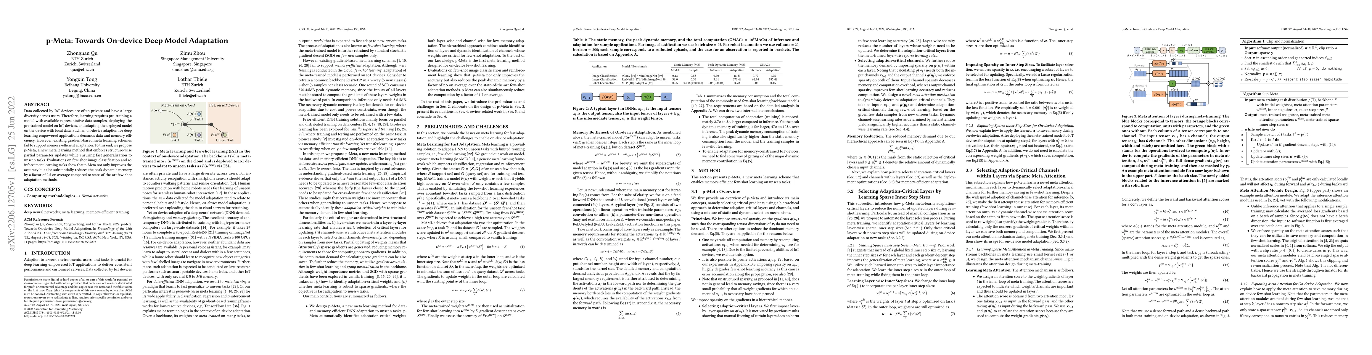 Thumbnail for p-Meta: Towards On-device Deep Model Adaptation