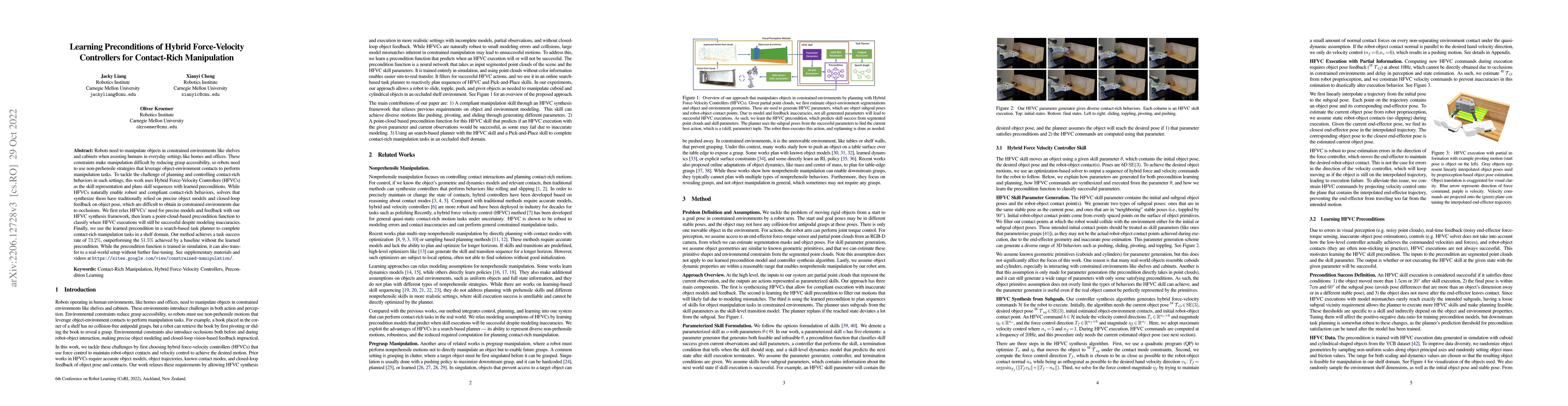 Thumbnail for Learning Preconditions of Hybrid Force-Velocity Controllers for
  Contact-Rich Manipulation