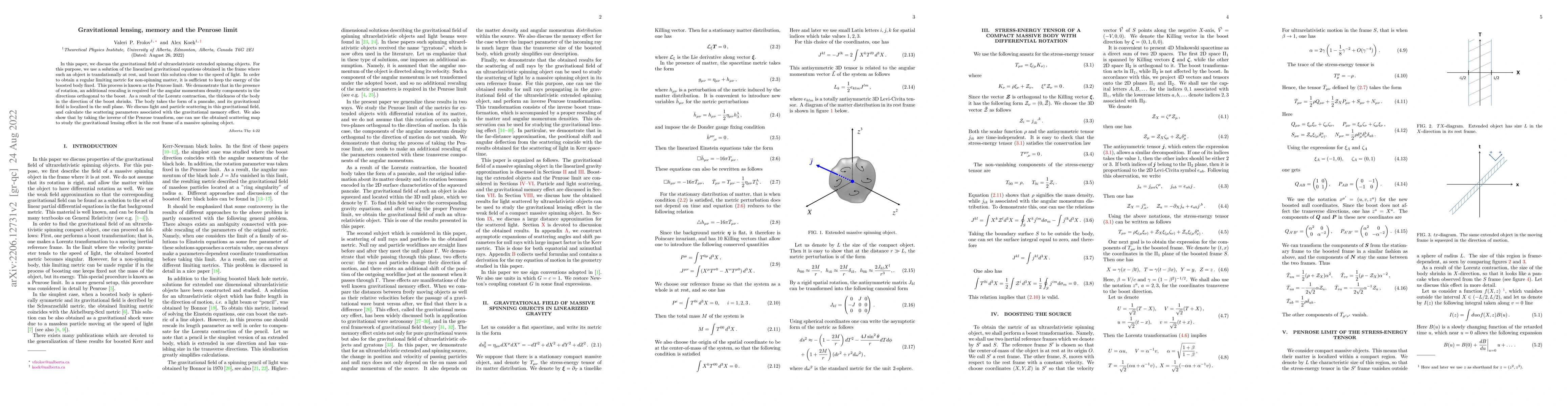 Thumbnail for Gravitational lensing, memory and the Penrose limit