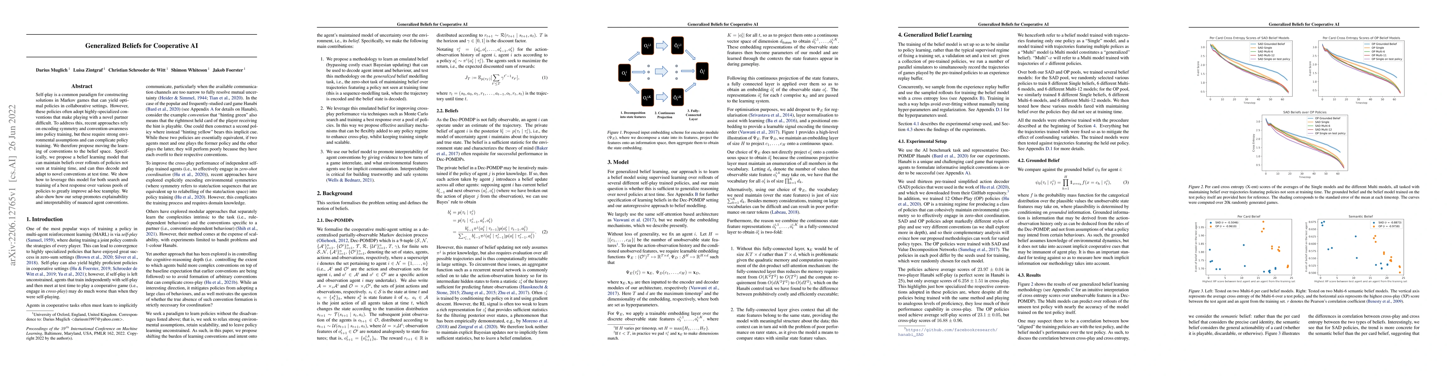 Thumbnail for Generalized Beliefs for Cooperative AI
