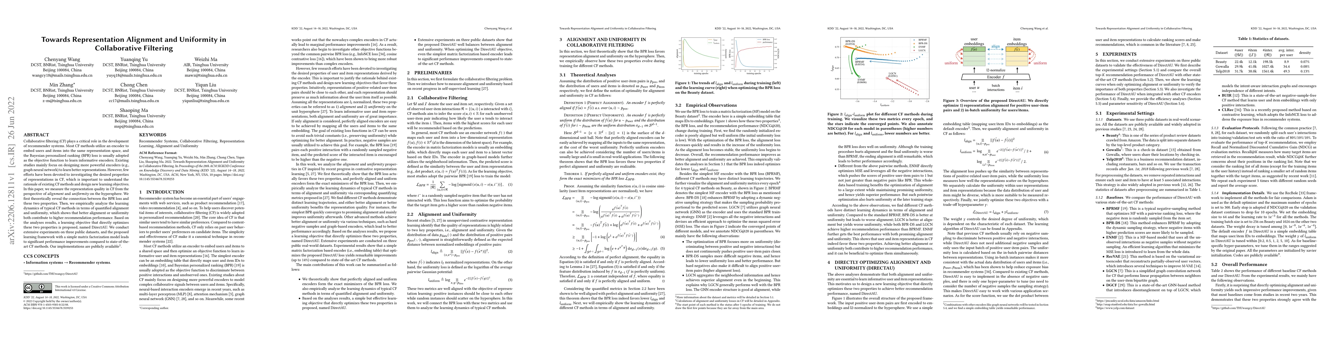 Thumbnail for Towards Representation Alignment and Uniformity in Collaborative
  Filtering