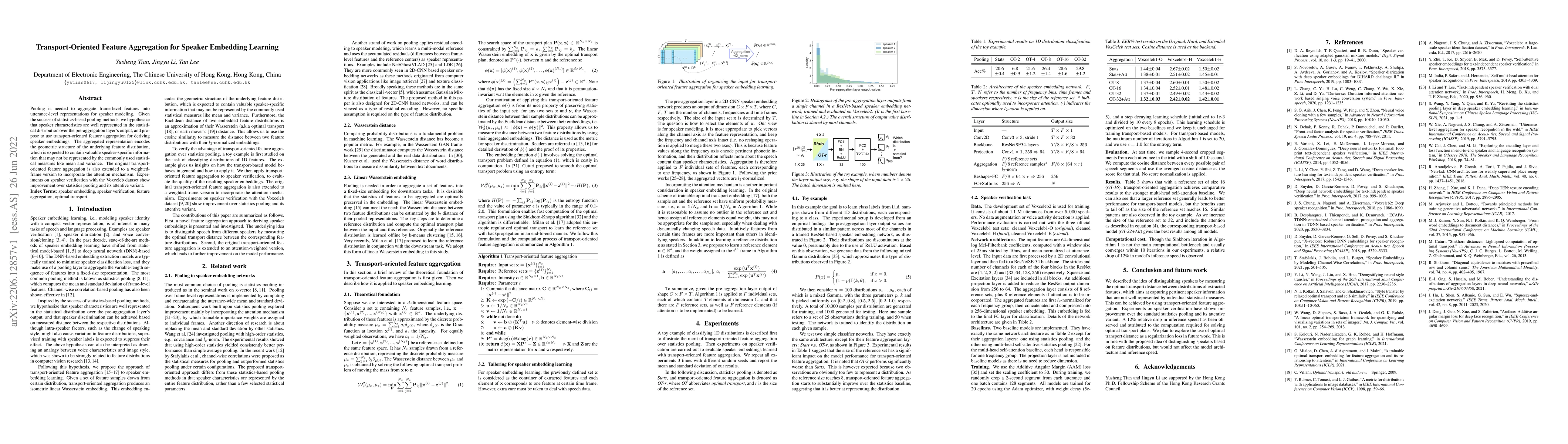 Thumbnail for Transport-Oriented Feature Aggregation for Speaker Embedding Learning
