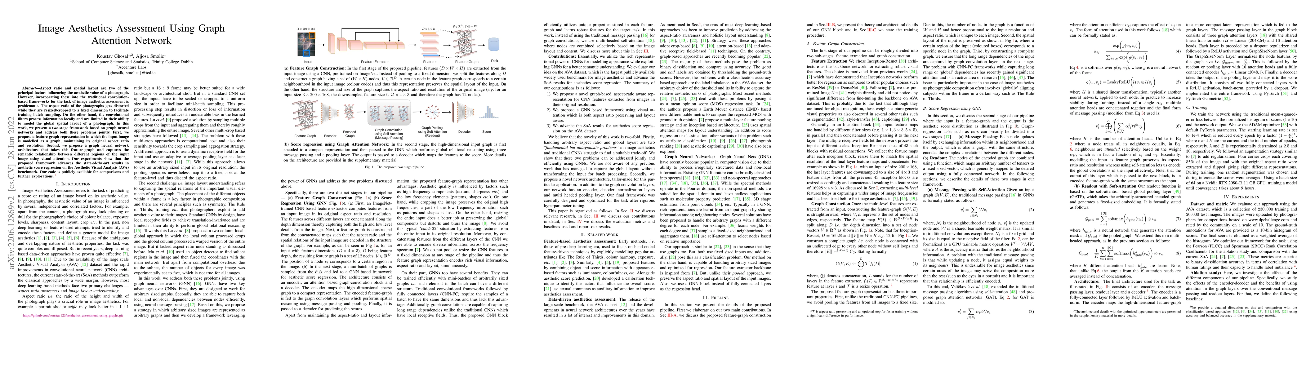 Thumbnail for Image Aesthetics Assessment Using Graph Attention Network