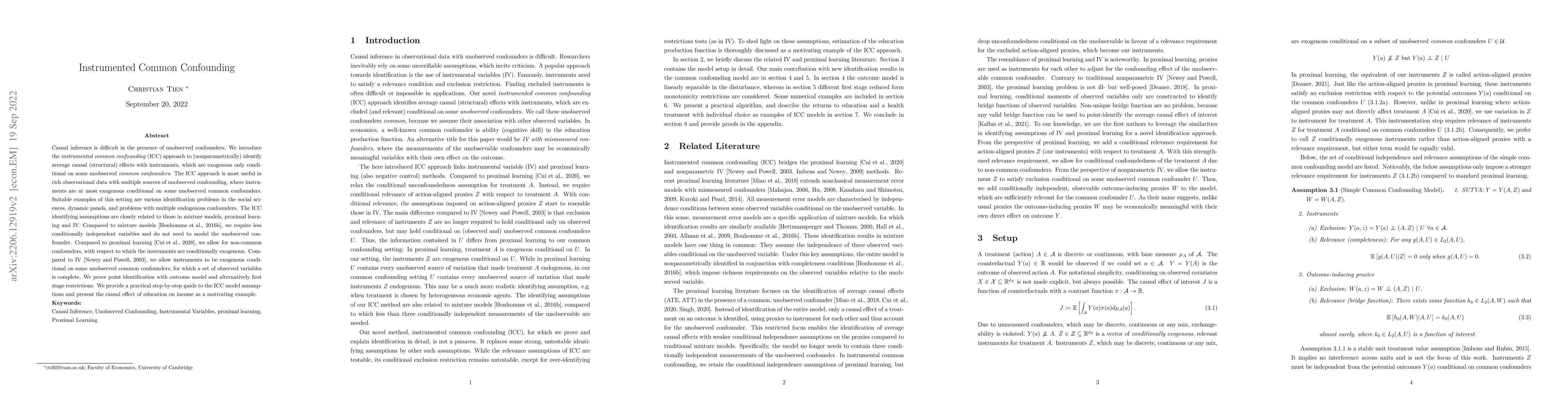 Thumbnail for Instrumented Common Confounding