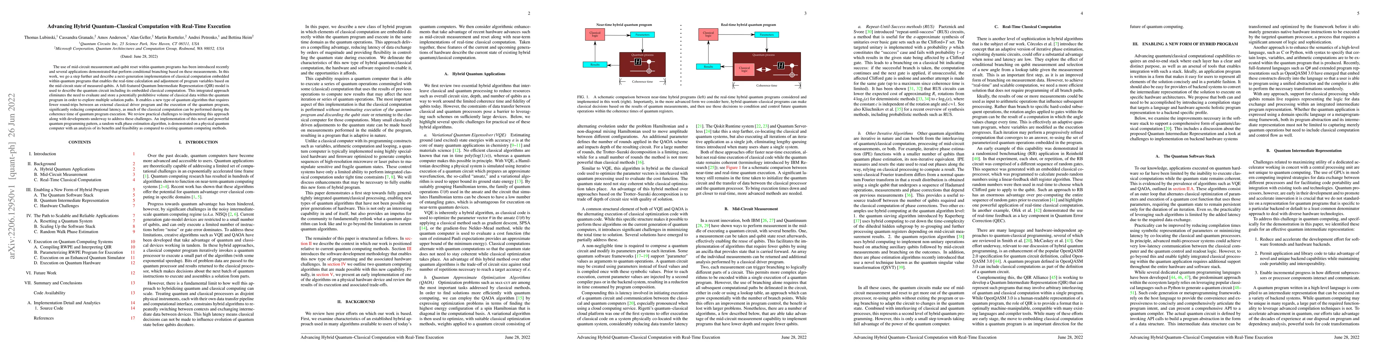 Thumbnail for Advancing Hybrid Quantum-Classical Computation with Real-Time Execution