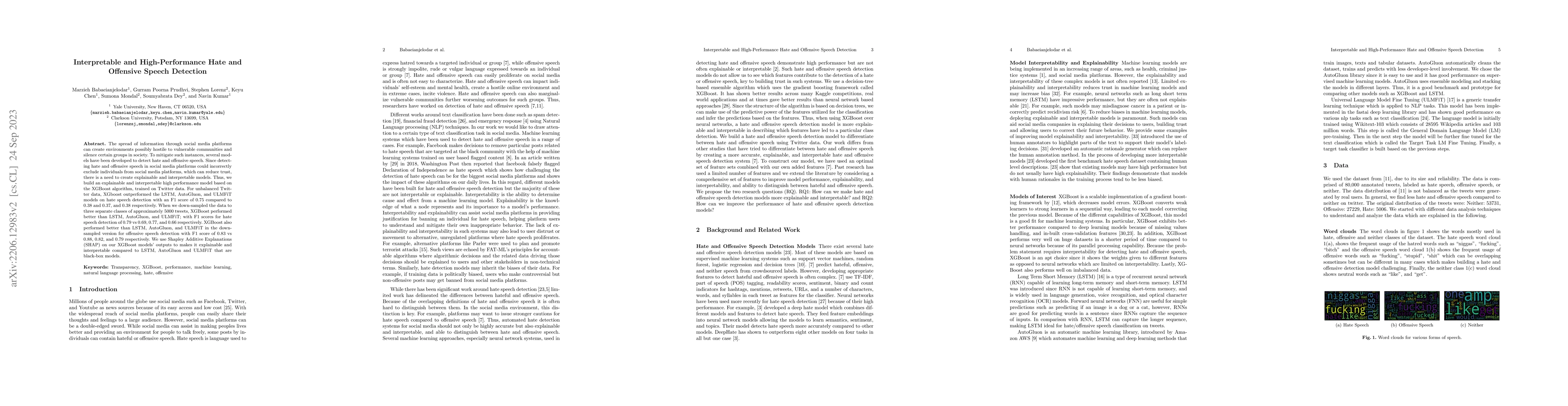 Thumbnail for Explainable and High-Performance Hate and Offensive Speech Detection