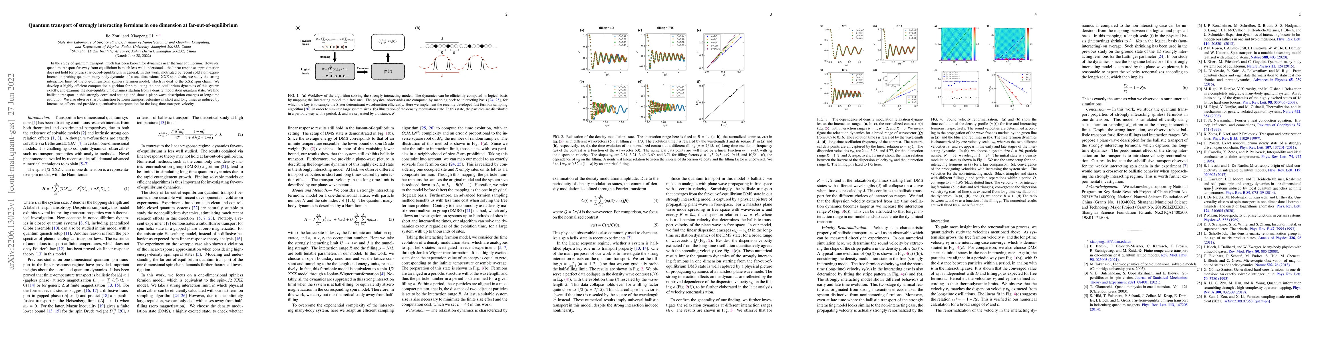 Thumbnail for Quantum transport of strongly interacting fermions in one dimension at
  far-out-of-equilibrium