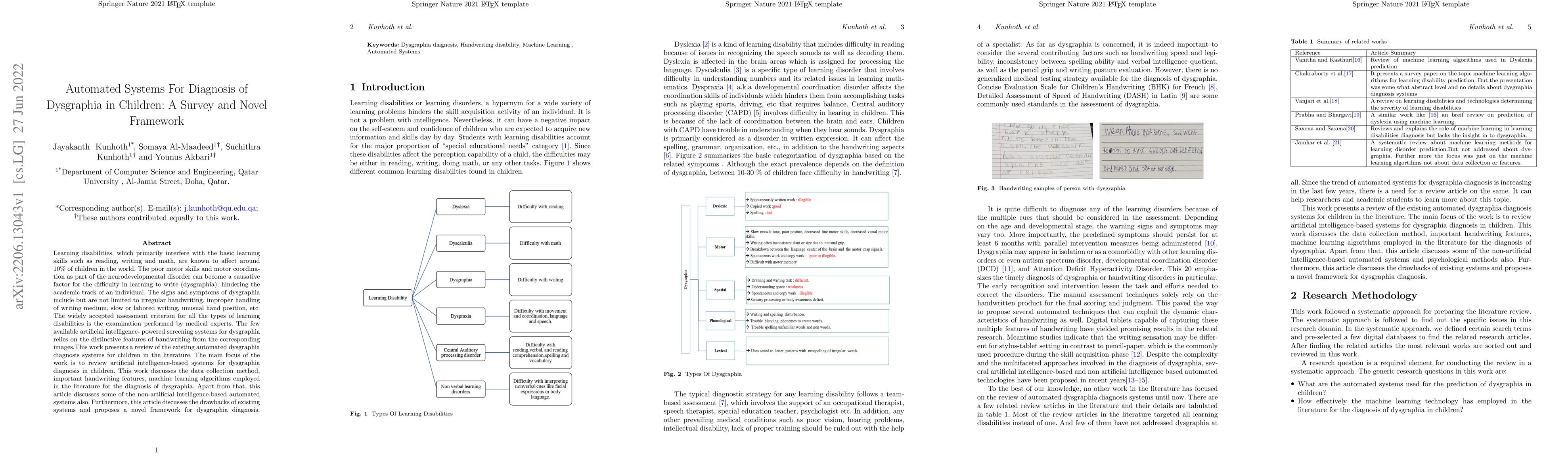 Thumbnail for Automated Systems For Diagnosis of Dysgraphia in Children: A Survey and
  Novel Framework